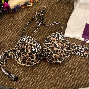 Cheetah print Bikini top